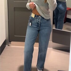 Universal Thread Highest-Rise Straight Ankle Cuffed Jeans